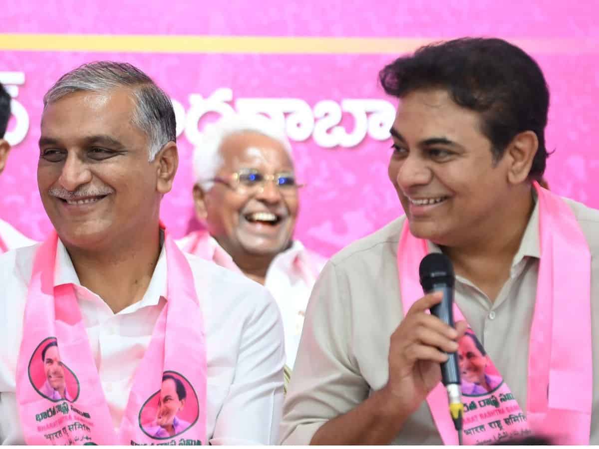 SLBC tunnel roof collapse: KTR, Harish Rao slam Telangana govt for inaction