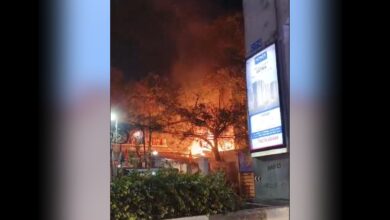 Hyderabad: Fire broke near Madhapur police station, no casualties