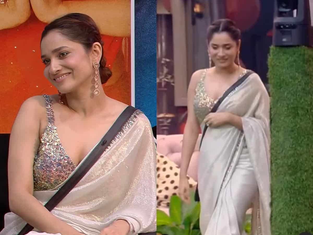 BB 17: Ankita Lokhande looks pretty in expensive saree worth Rs…