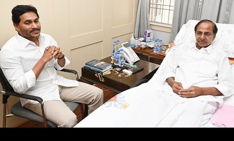 Jagan meets former Telangana CM KCR in Hyderabad