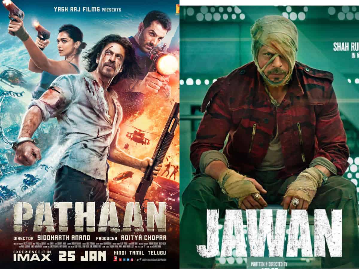 Posters of Pathaan and Jawan