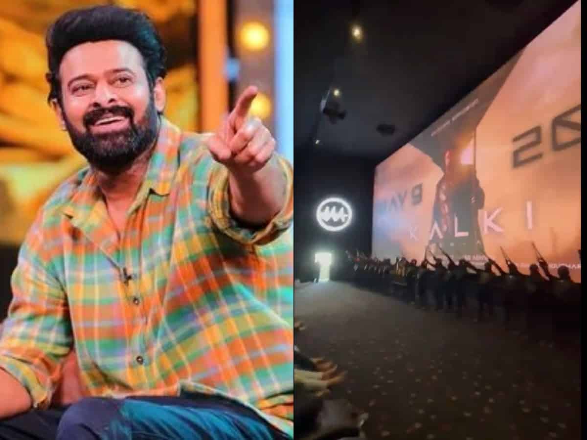 Watch: Prabhas' crew shocks moviegoers at AAA Cinemas in Hyd