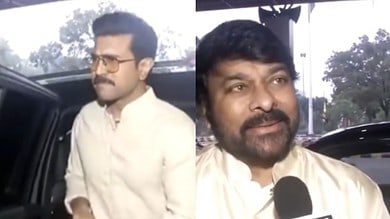 Ram Charan, Chiranjeevi arrive in Ayodhya for Ram Mandir Pran Pratishtha ceremony