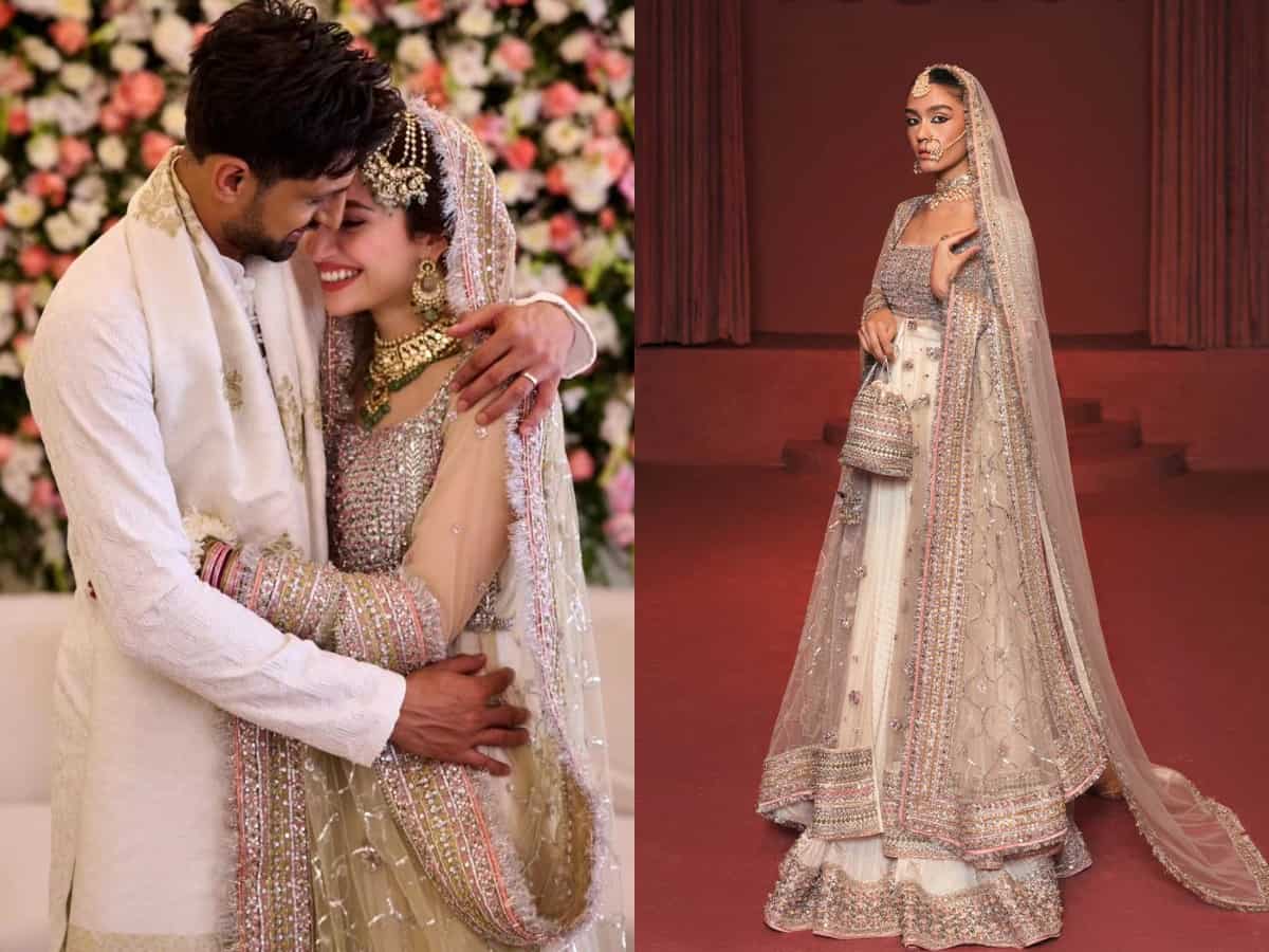 Sana Javed wears Mughlai Peshwas for her Nikah worth Rs...