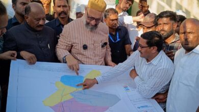 Hyderabad: Owaisi inaugurates water pipeline works in Bahadurpura