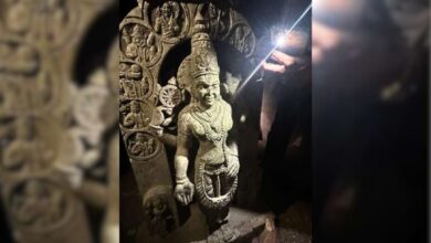 Ancient idol found on Telangana-Karnataka border