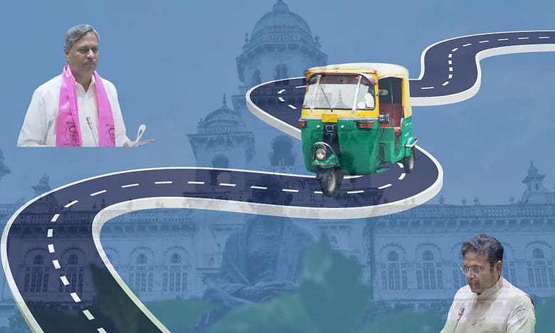 Telangana Assembly: Congress, BRS spar over auto drivers' welfare