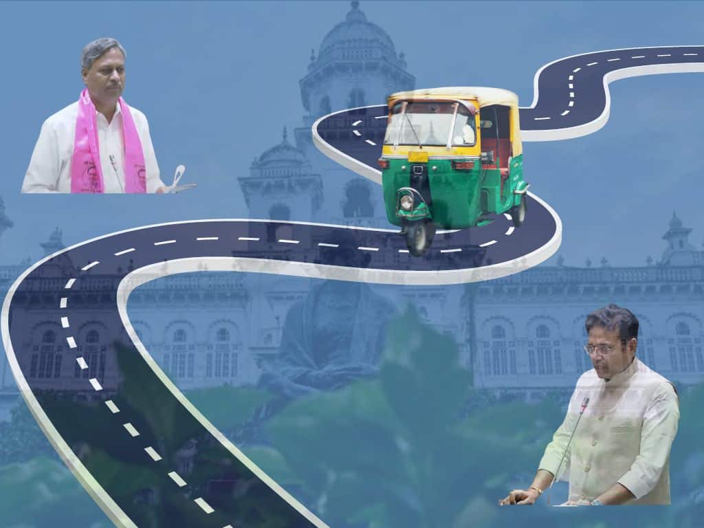 Telangana Assembly: Congress, BRS spar over auto drivers' welfare