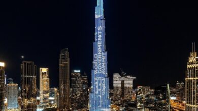 Dubai: Ahead of Prime Minister Narendra Modi's address at the World Government Summit, Burj Khalifa in Dubai lit up with the words 'Guest of Honor - Republic of India.'