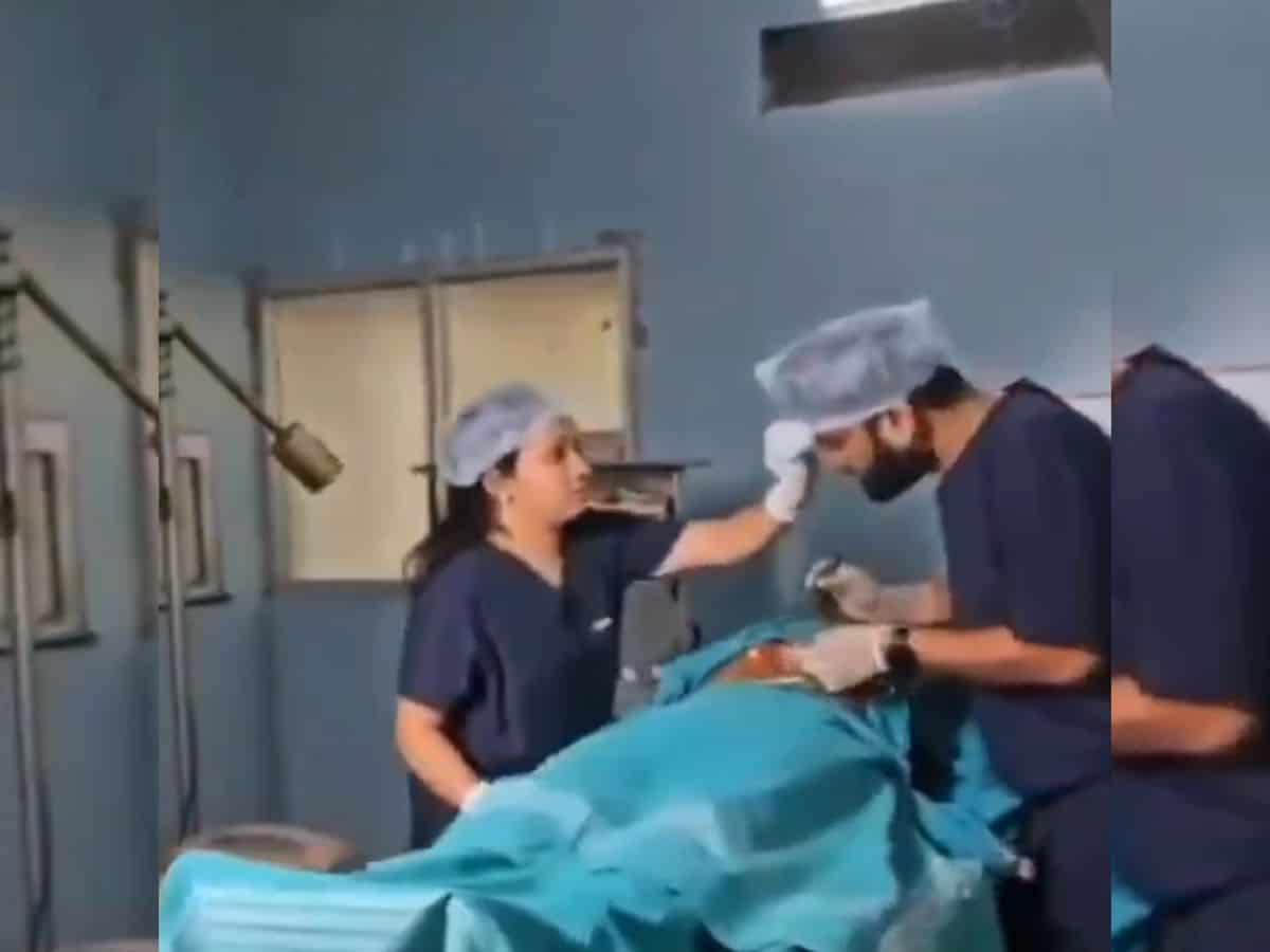 Doctor holds pre-wedding shoot inside operation theatre; dismissed