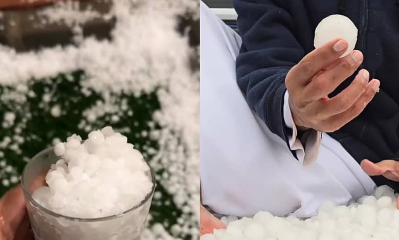 Watch: Heavy rain, lightning and golf-ball sized hailstones in UAE