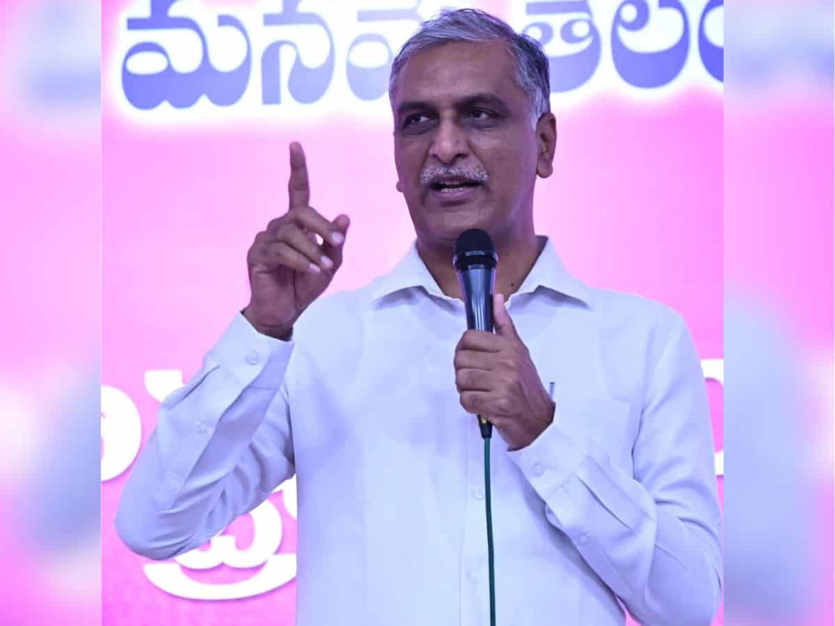 Harish Rao slams Telangana govt on handing over projects to KRMB