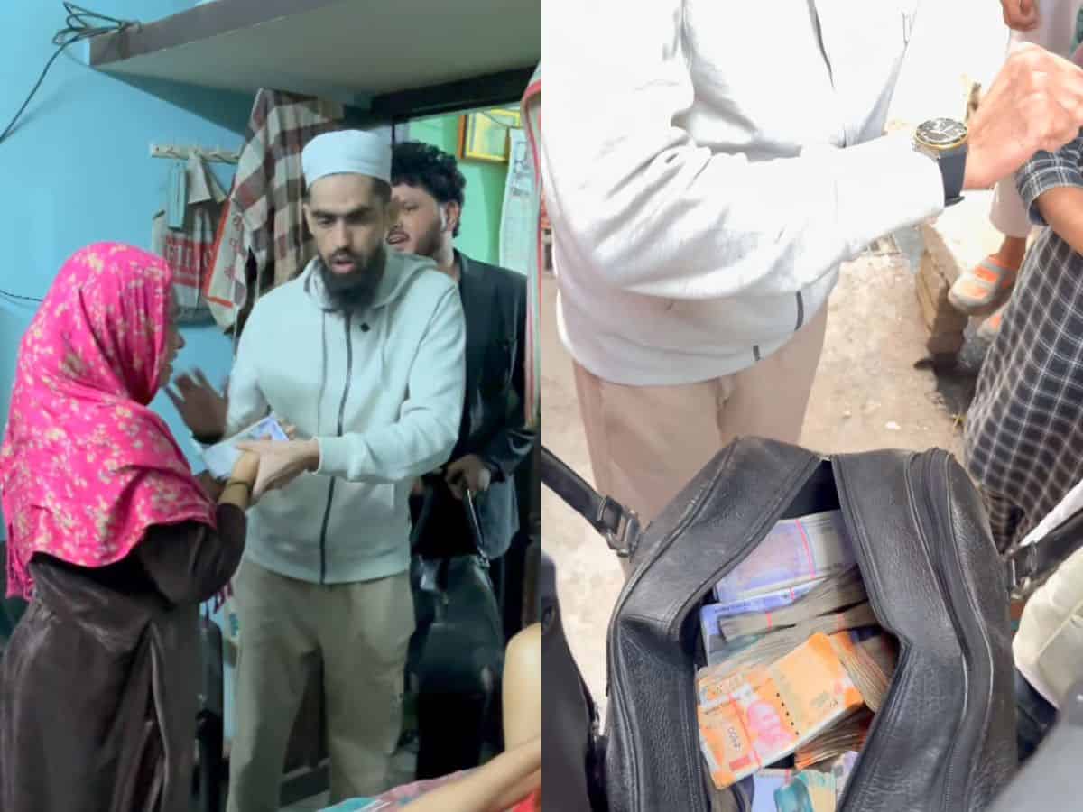 Watch: Hyderabad NGO worker distributes cash in riot-hit Haldwani, accounts to be frozen