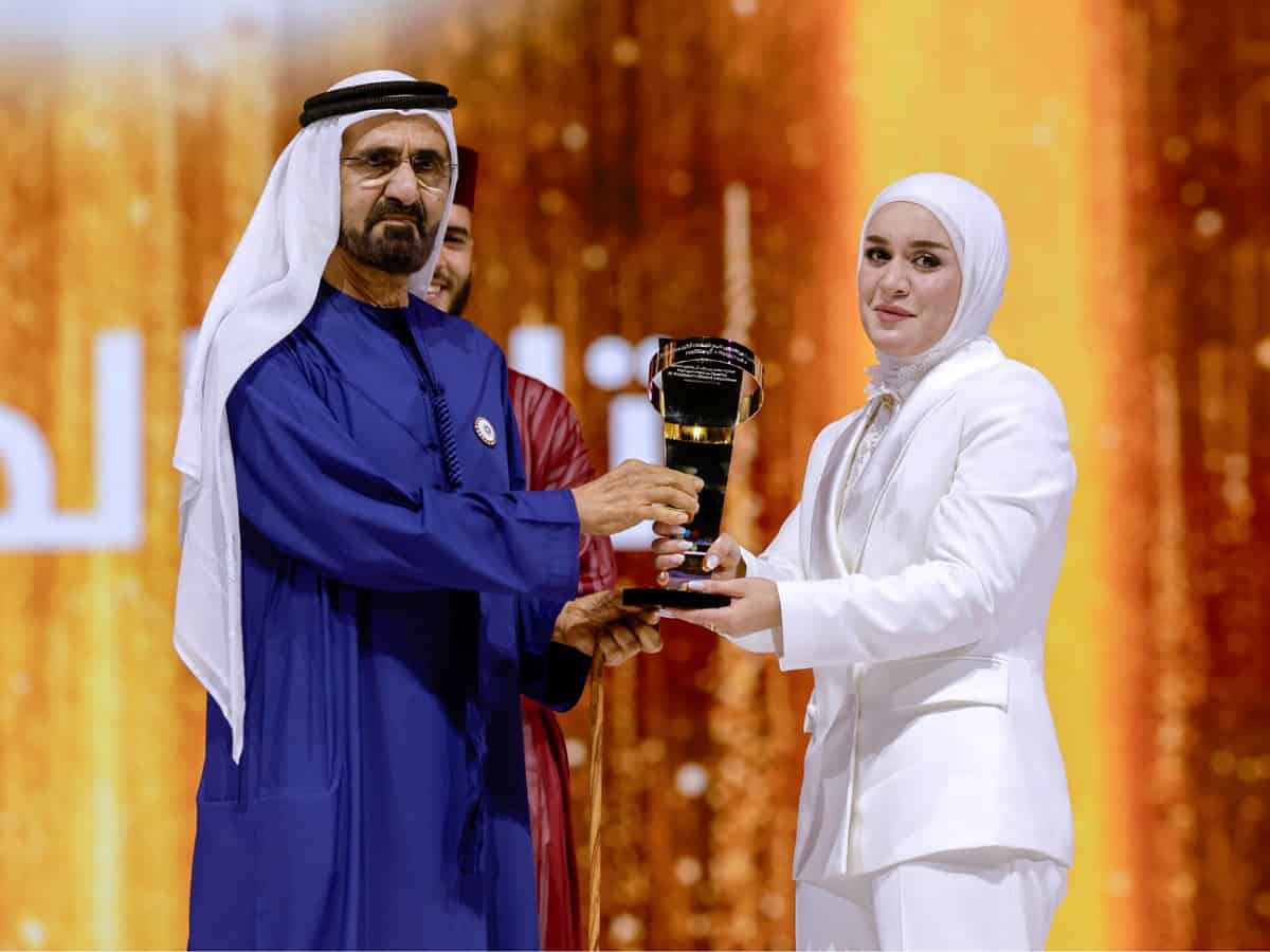 Iraqi pharmacist Tala Al Khalil wins Arab Hope Makers award in Dubai