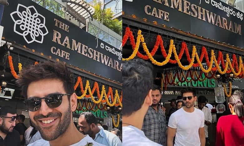 Kartik Aaryan visits The Rameshwaram Cafe, pics go viral