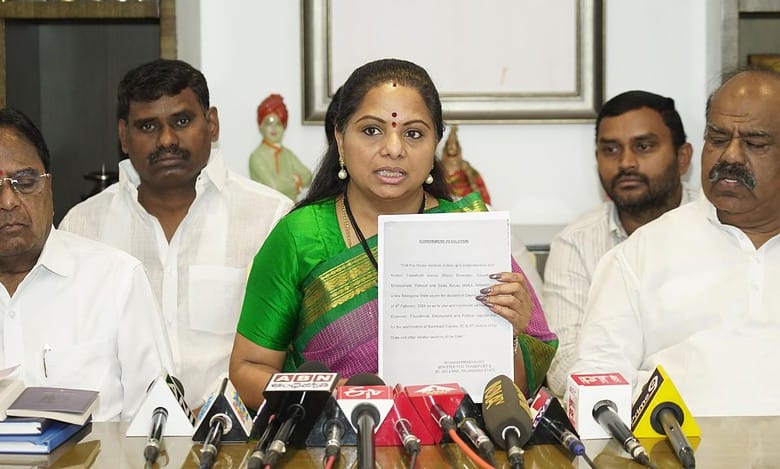 Telangana: Congress govt insincere on caste survey, says Kavitha