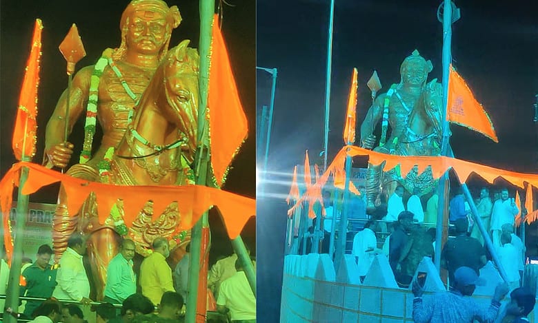 Hyderabad: 21-ft statue of Maharana Pratap installed in Begum Bazar
