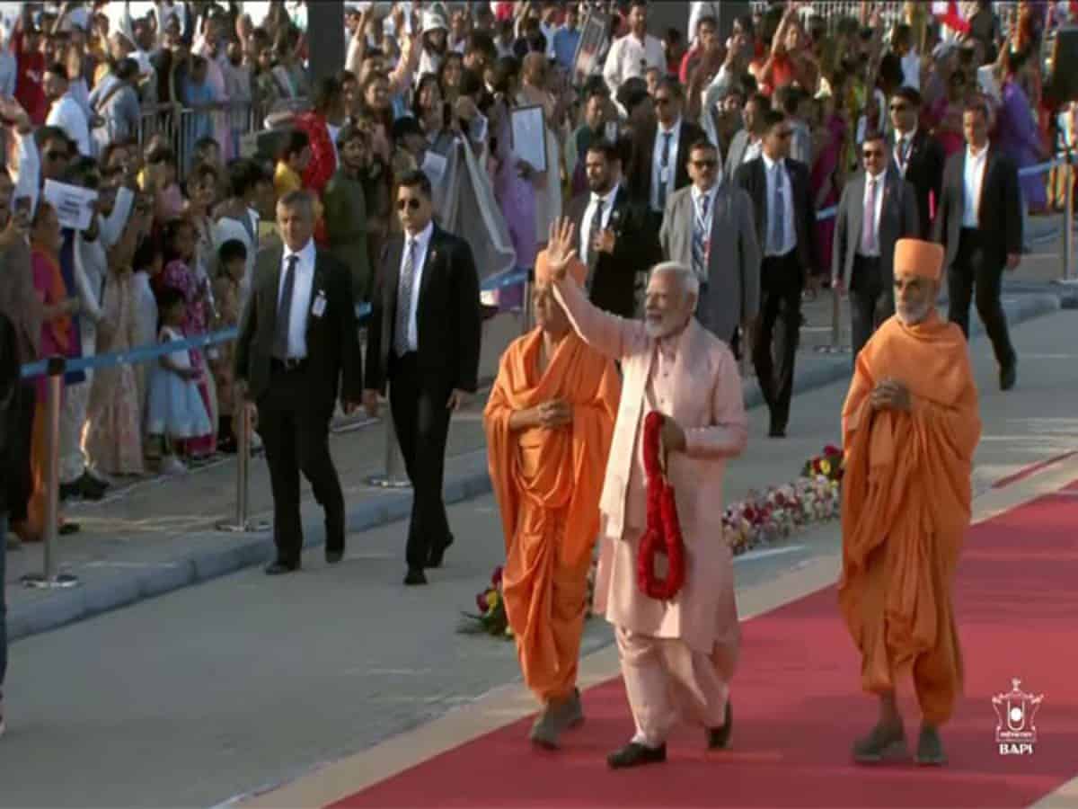 PM Modi inaugurates UAE’s 1st traditional Hindu temple