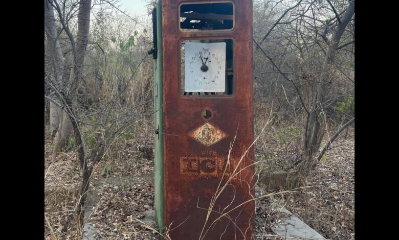 Nizam's private petrol pump in Hyderabad's KBR national park