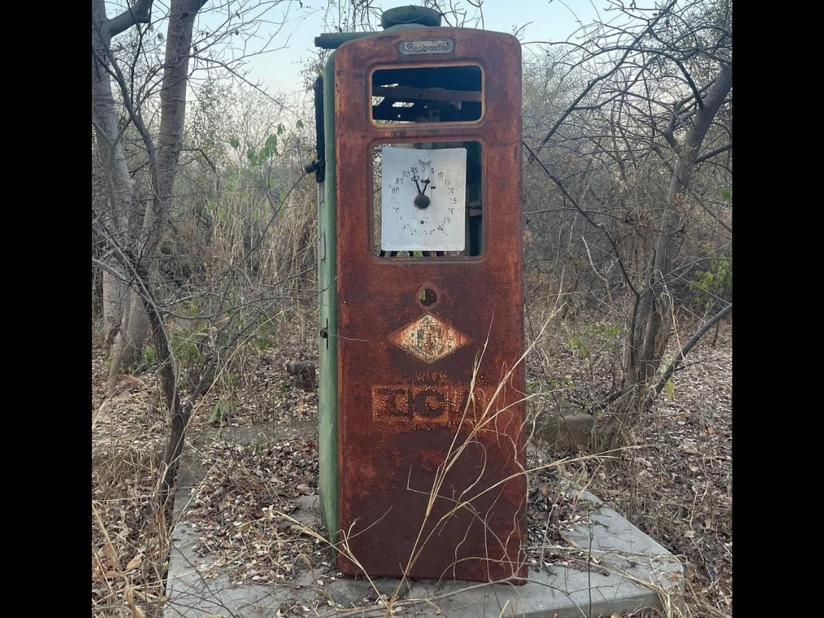 Nizam's private petrol pump in Hyderabad's KBR national park