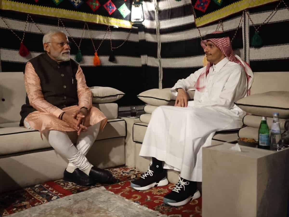 PM Modi holds talks with Qatari Emir Tamim bin Hamad Al Thani
