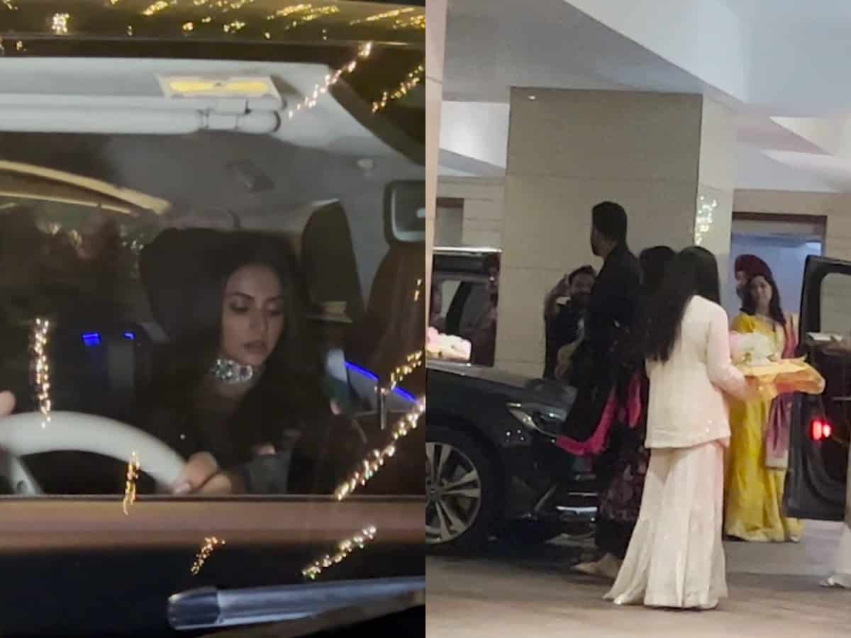 Rakul Preet Singh arrives all dolled-up at Jackky Bhagnani's house for pre-wedding festivities