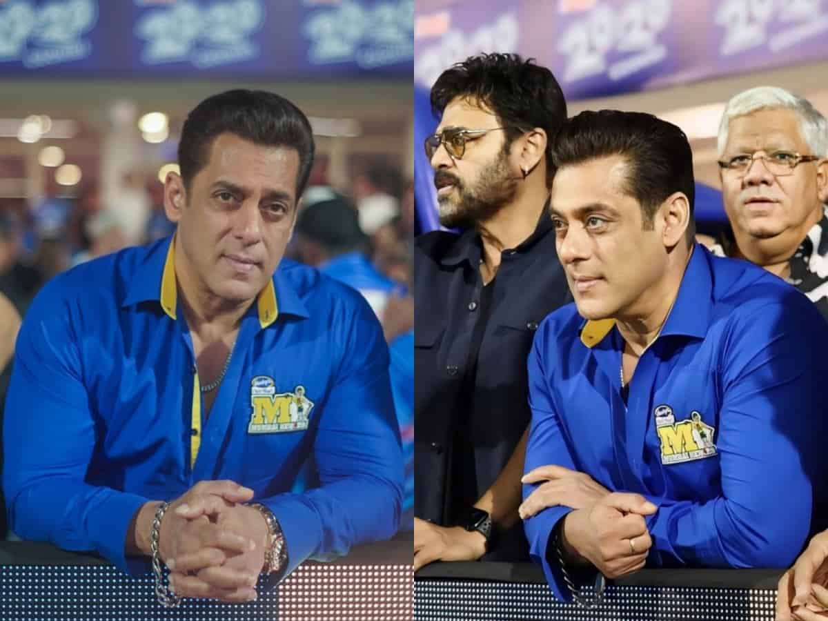 Salman Khan attends CCL 2024 in Sharjah, poses with trophy
