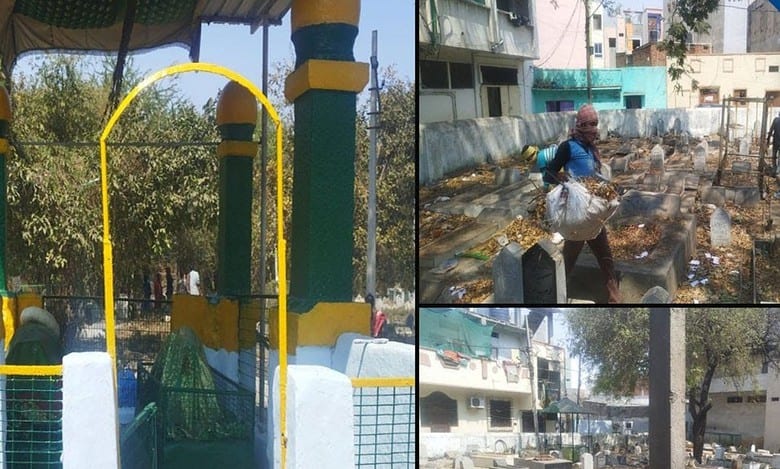 Ahead of Shab e Barat, graveyards tidied in Hyderabad