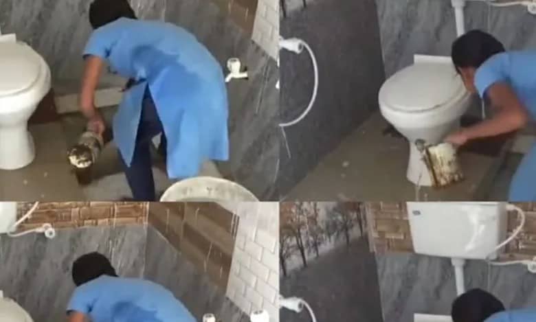 Karnataka: Another video of student cleaning school toilet goes viral
