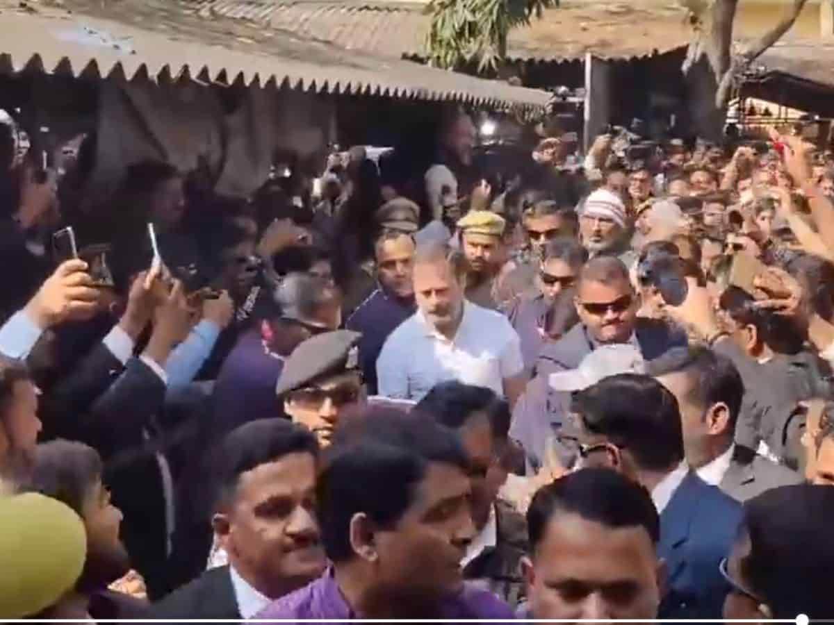 Rahul Gandhi reaches Sultanpur court to appear in 2018 defamation case