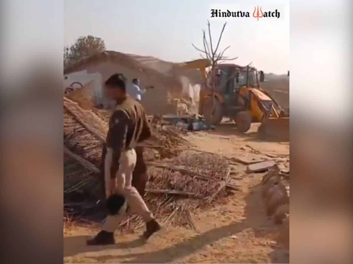 12 houses bulldozed, 44 acres fertile land destroyed after Rajasthan beef market exposed