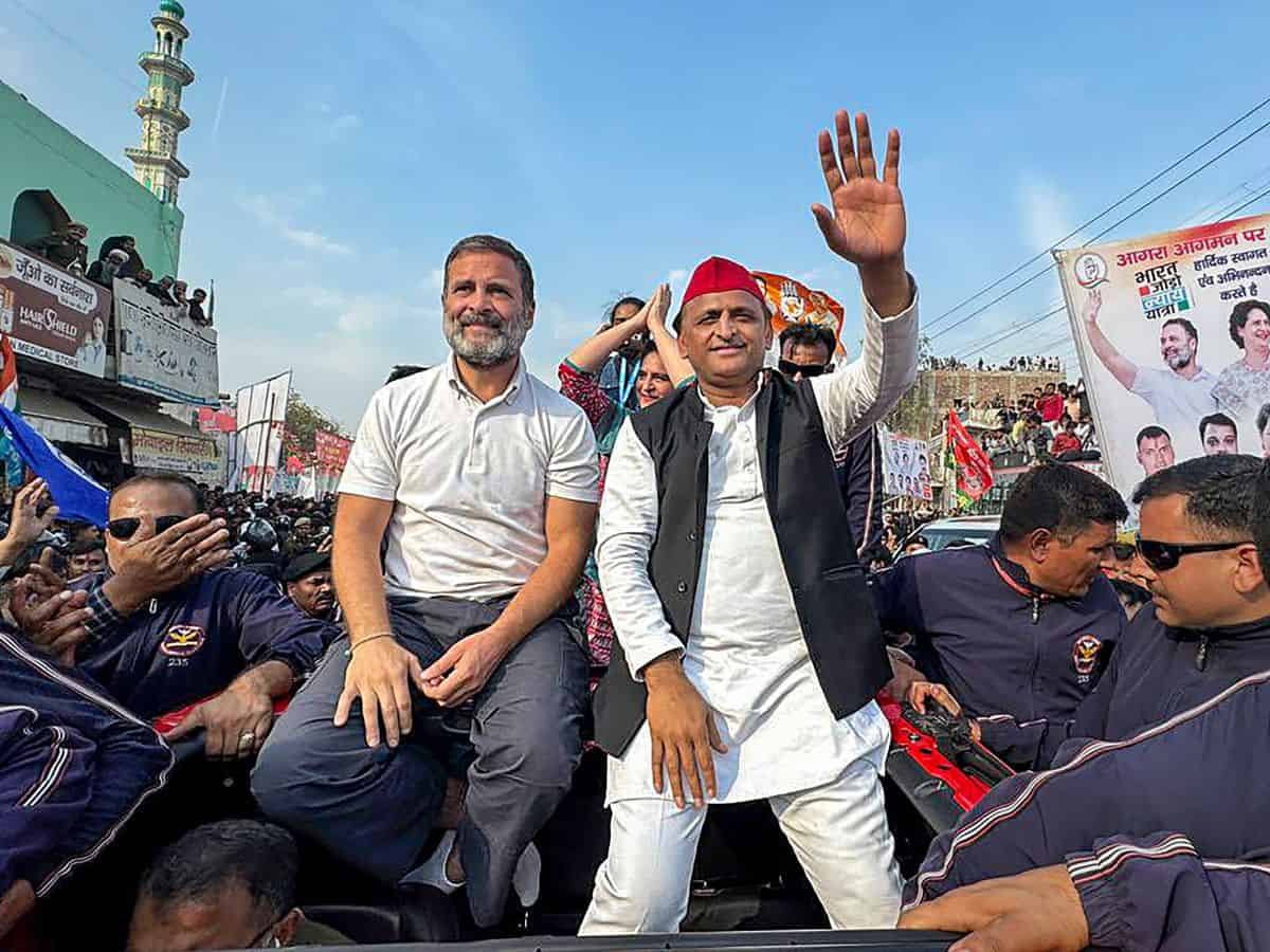 SP chief Akhilesh joins Rahul-led Bharat Jodo Nyay Yatra