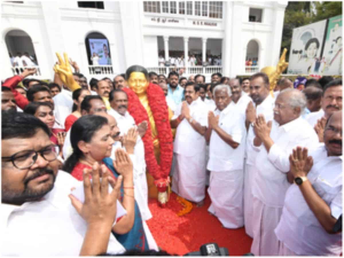 Rich tributes paid to late Jayalalithaa on her 76th birth anniversary