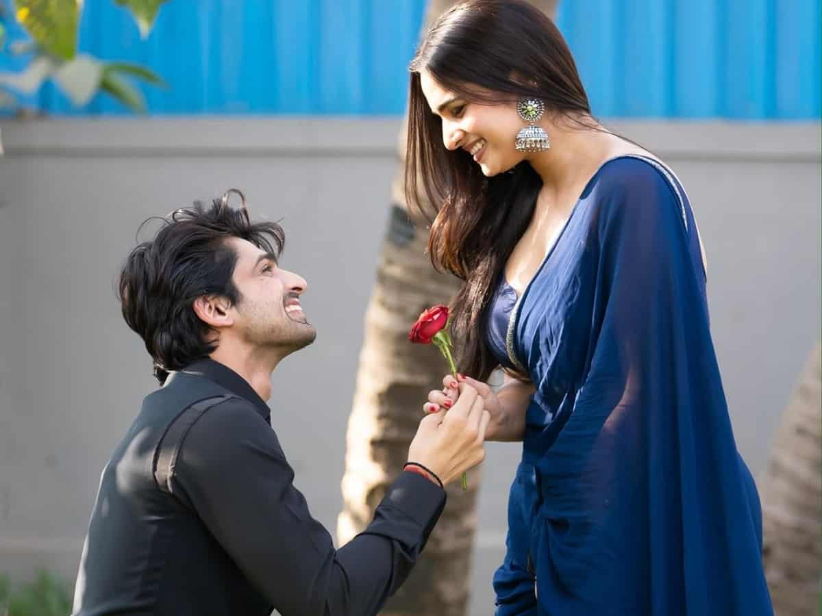 Abhishek Kumar goes down on knees to propose Ayesha Khan [Video]
