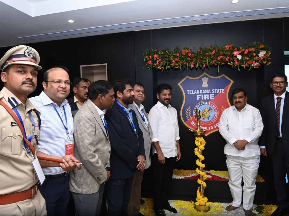 Hyderabad: Revanth inaugurates fire services HQ in Nanakramguda