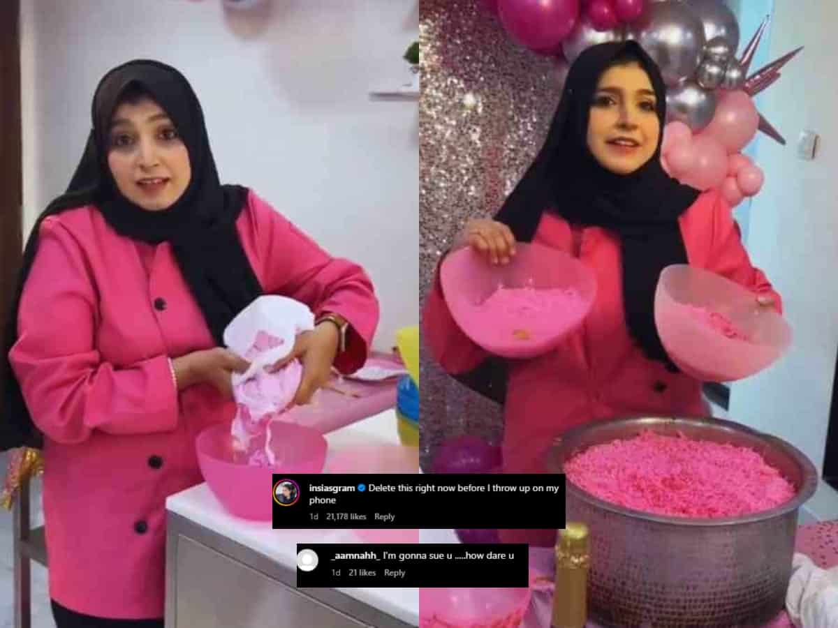 'Pink Biryani' by baker Heena Kausar irks netizens [Video]