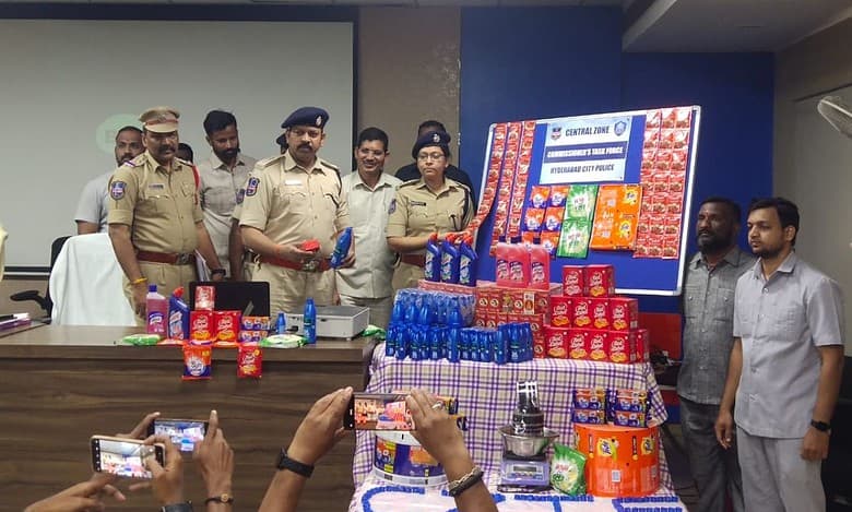 Hyderabad cops seize fake household products worth Rs 2 cr, 3 arrested