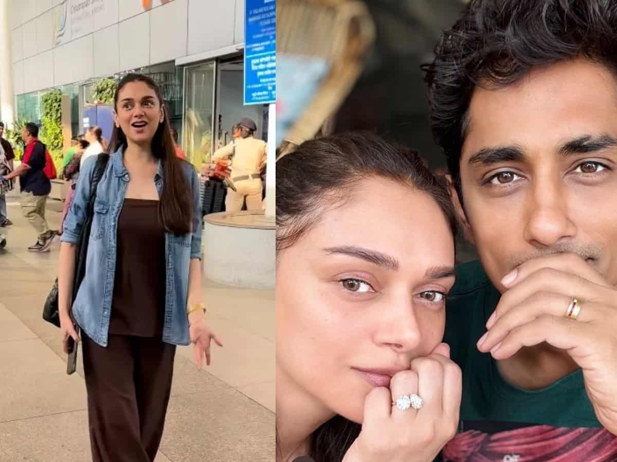 Aditi Rao Hydari spotted, smiles away questions on 'Jija Ji'