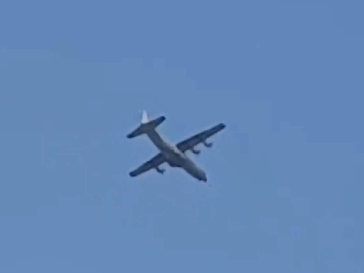 Video: Airforce plane hovers over Begumpet Airport in Hyderabad amid tech glitch