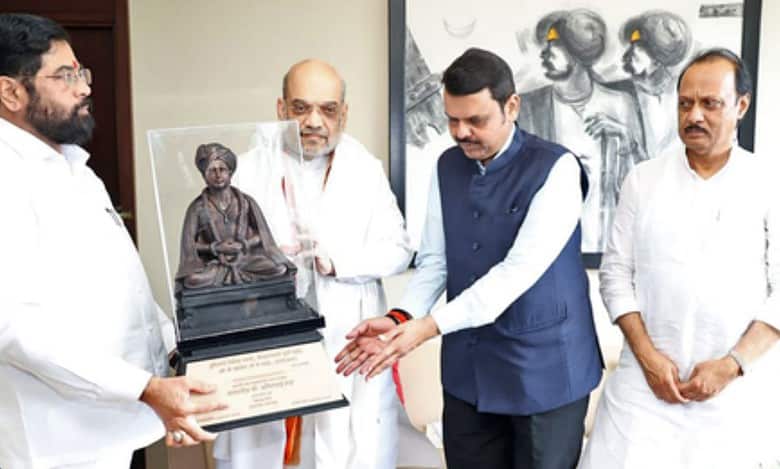 Ajit pawar, eknath Shinde Amit shah, and Devendra Fadnavis