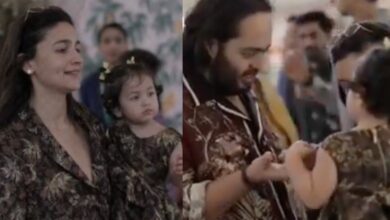 Anant Ambani plays with Alia's daughter Raha at Pre Wedding