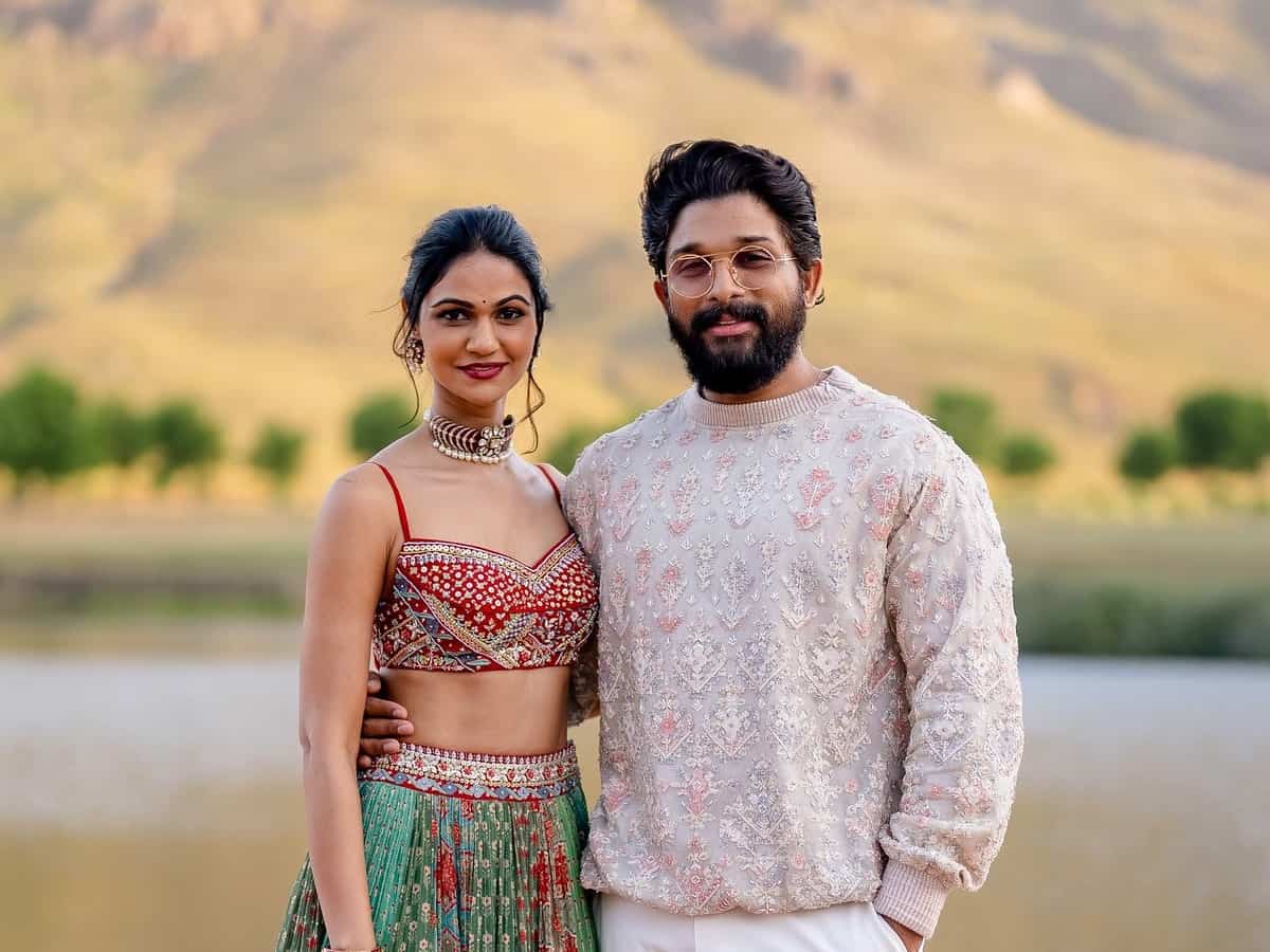 On 13th anniversary, Allu Arjun says he has ‘flourished’ because of wife Sneha’s company