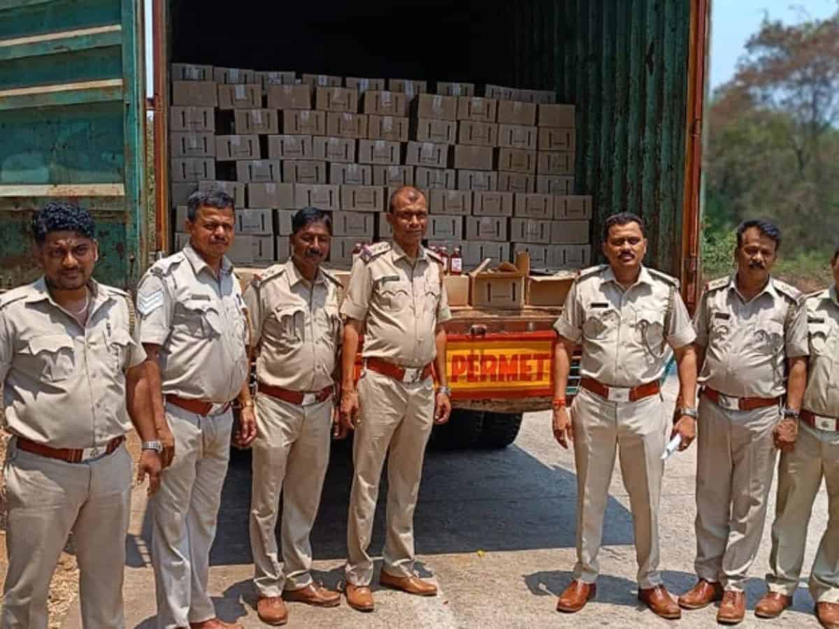 Goa: Telangana bound truck carrying whisky worth Rs 30 L seized