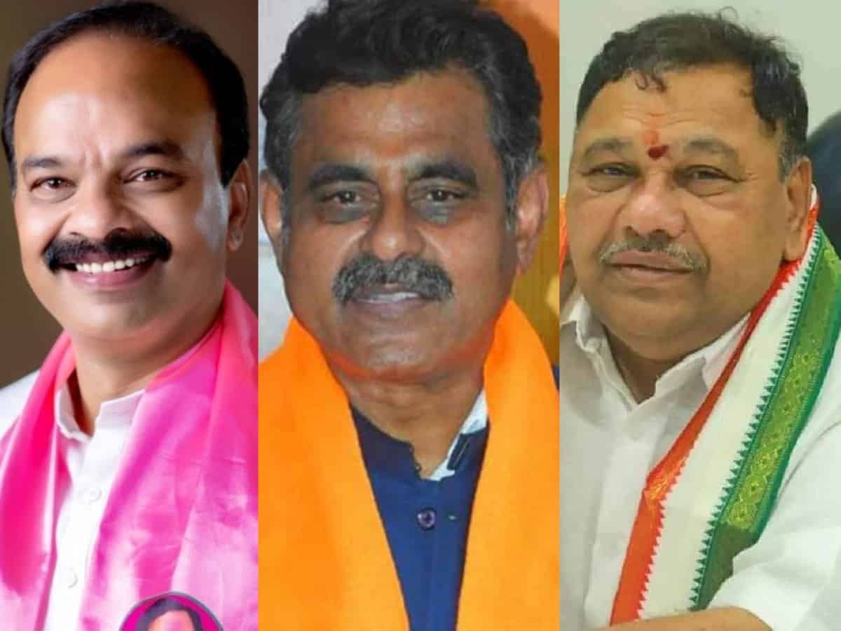 Telangana: Same contestants but with different political identities in Chevella