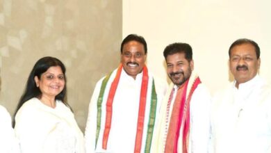 Blow to BRS as Khairtabad MLA, Chevella MP join Congress in Telangana