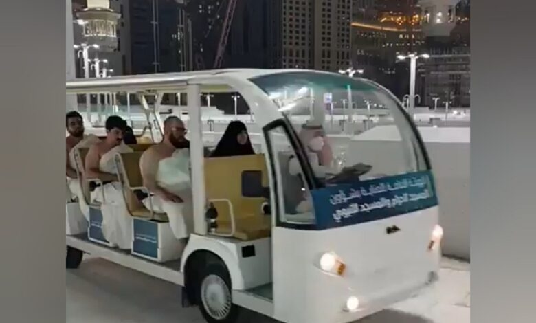 Watch: Pilgrims perform tawaaf on golf carts at Makkah's Grand Mosque