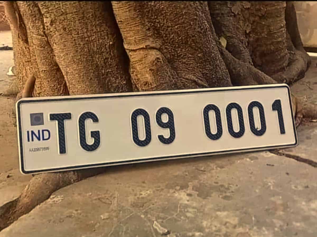 Fancy TG number plates sold for Rs 30 lakh in Hyderabad