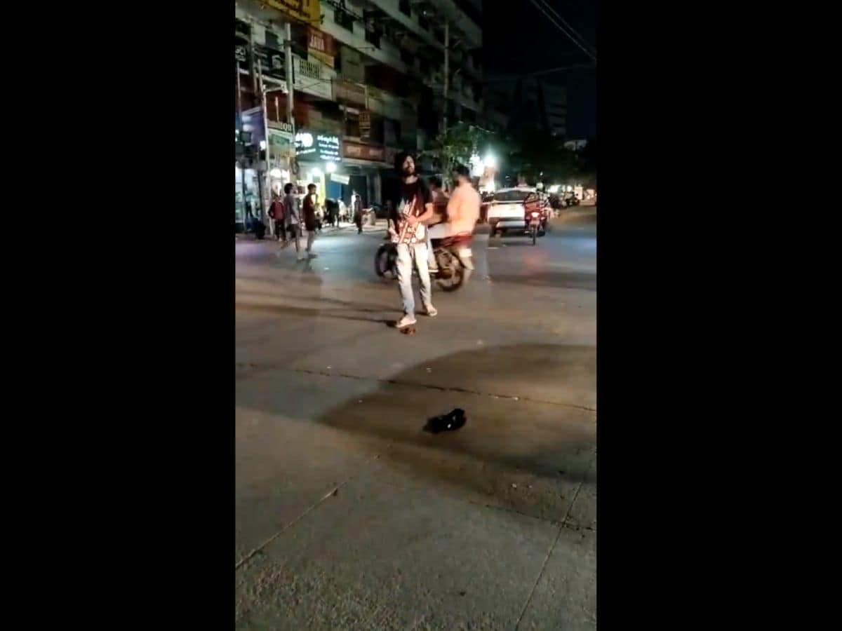 Hyderabad man abusing Muslims