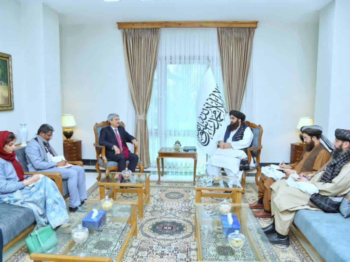 India’s FM Joint Secretary JP Singh along with two diplomats met Taliban’s FM Amir Khan Muttaqi in Kabul- Twitter