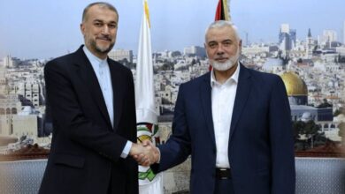 Iranian FM, Hamas leader
